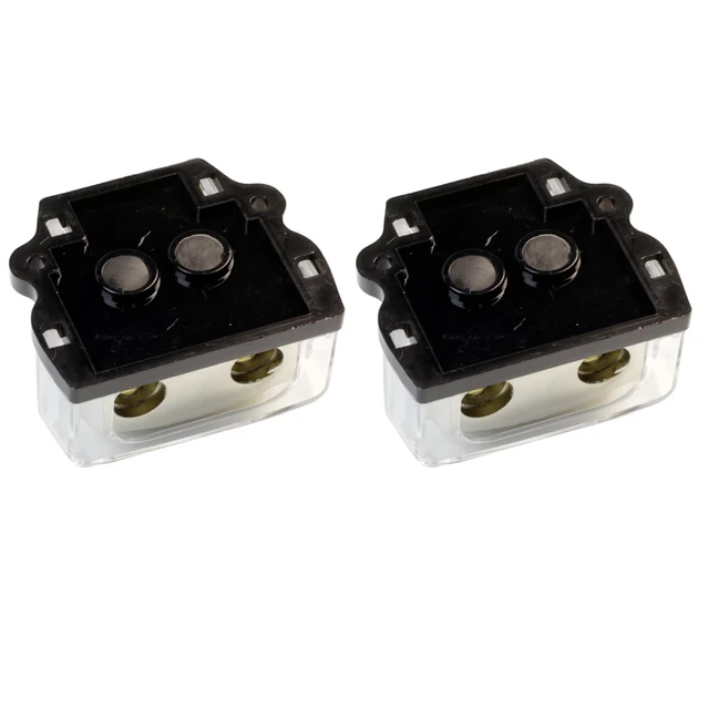 Alt view image 2 of 5 - Bumbesti 2 Way 0/2/4 Gauge in 4/8/10 Gauge Out Amp Power Distribution Fuse Block for Car Audio Splitter (2pack)
