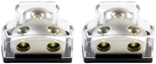 Main image of Bumbesti 2 Way 0/2/4 Gauge in 4/8/10 Gauge Out Amp Power Distribution Fuse Block for Car Audio Splitter (2pack)