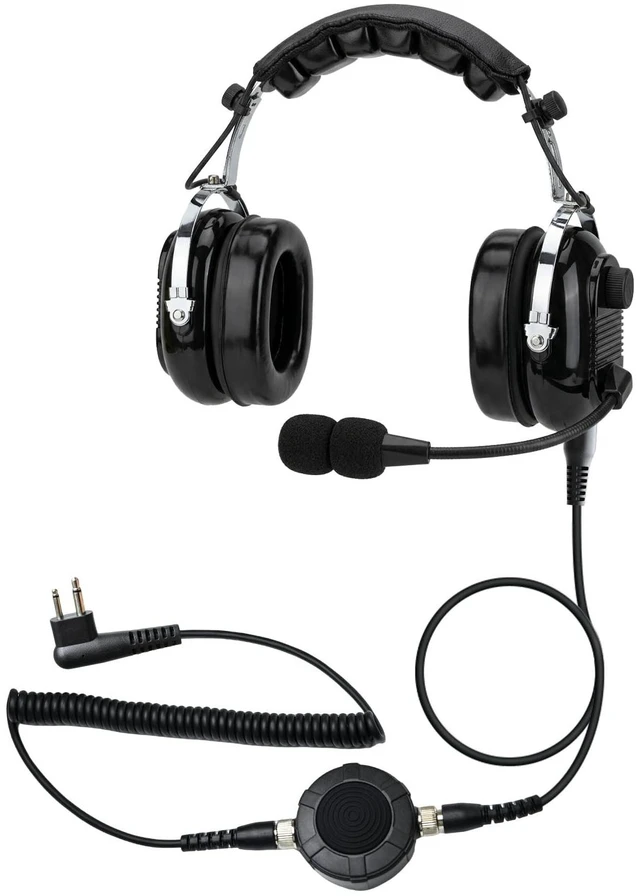 Main image of WODASEN PNR Noise Cancelling Radio Headset with Dual PTT Adaptor Cable Volume Control 5-Pin Connection for Racing Two Way Radios Compatible with Motorola R2 CP100d CP200d CP185 RDM2070D CLS1413 BPR40