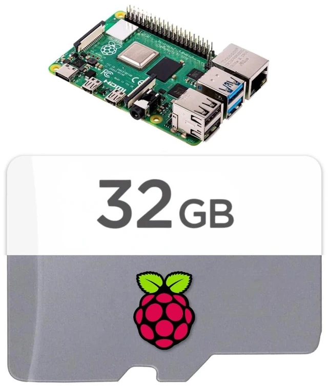 Main image of STEADYGAMER - 32GB Raspberry Pi Preloaded (RASPBIAN/Raspberry Pi OS) SD Card ^^ 5, 400, 4, 3B+, 3A+, 3B, 2, Zero Compatible with All Pi Models