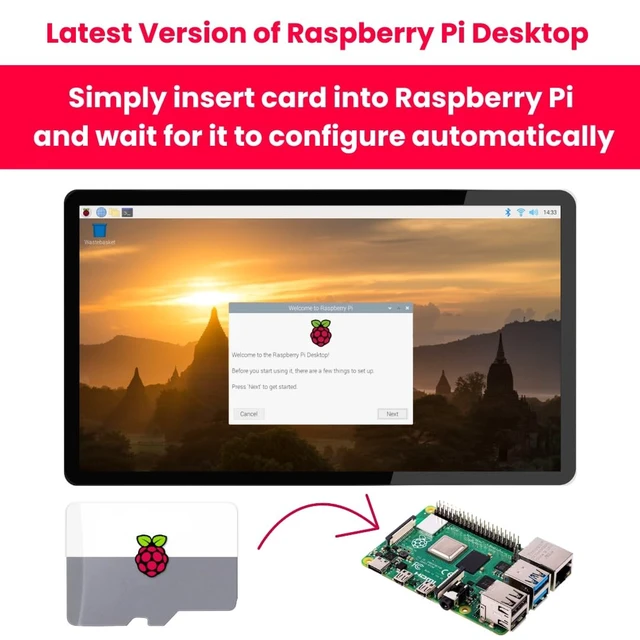 Alt view image 3 of 3 - STEADYGAMER - 32GB Raspberry Pi Preloaded (RASPBIAN/Raspberry Pi OS) SD Card ^^ 5, 400, 4, 3B+, 3A+, 3B, 2, Zero Compatible with All Pi Models