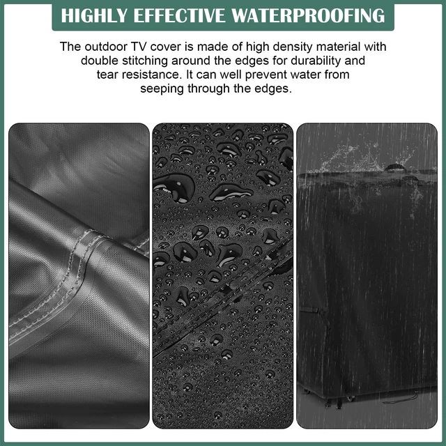 Alt view image 5 of 5 - Kingling Outdoor TV Cover 38 Inch Weatherproof for 43 Inch TV