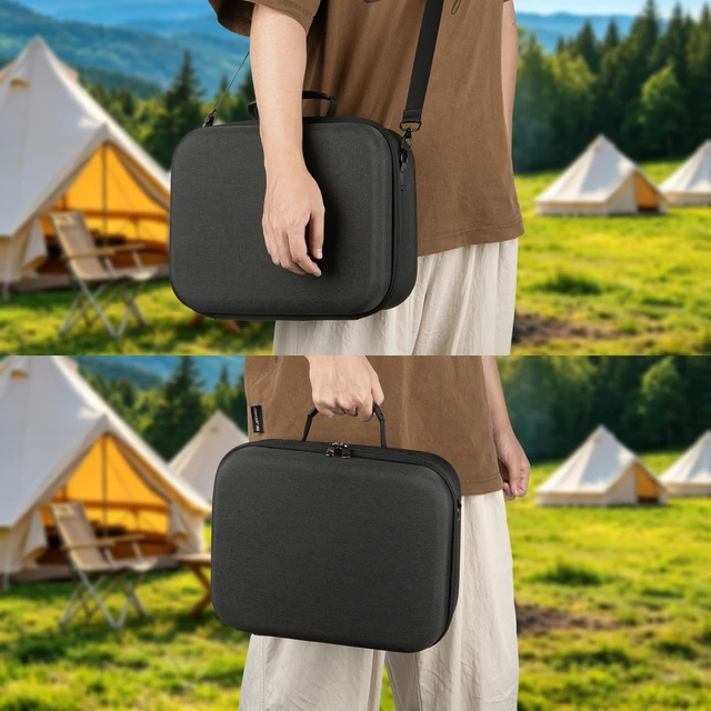 Alt view image 4 of 5 - GEEKRIA Hard Shell Travel Case Compatible with ONOAYO ONO5Pro, Outdoor 4K Projector Carrying Bag (Dark Grey)