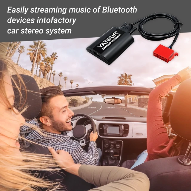 Alt view image 5 of 5 - MB Car Bluetoot-h Adapter, Digital Car Stereo Aux Interface with Charging 3.5mm Music Input Port for All Model 1994-1998, B C CL CLS E S SL SLK SLS Class W203 W209 W202(BTA-MB)