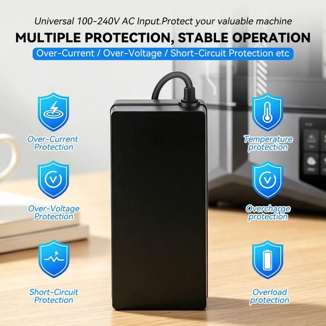 Alt view image 3 of 5 - YIBEICO 24V 6A AC/DC Charger Adapter for ELEGOO Saturn 4 Ultra 12K 16K
