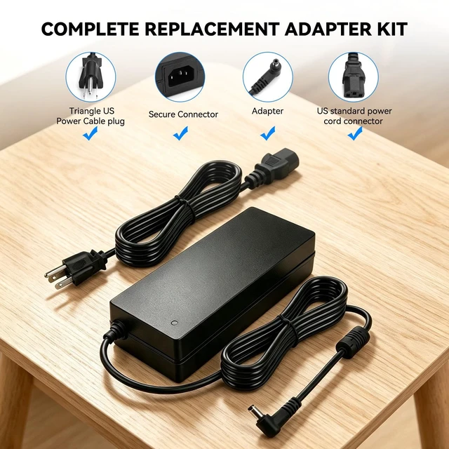 Alt view image 5 of 5 - YIBEICO 24V 6A AC/DC Charger Adapter for ELEGOO Saturn 4 Ultra 12K 16K