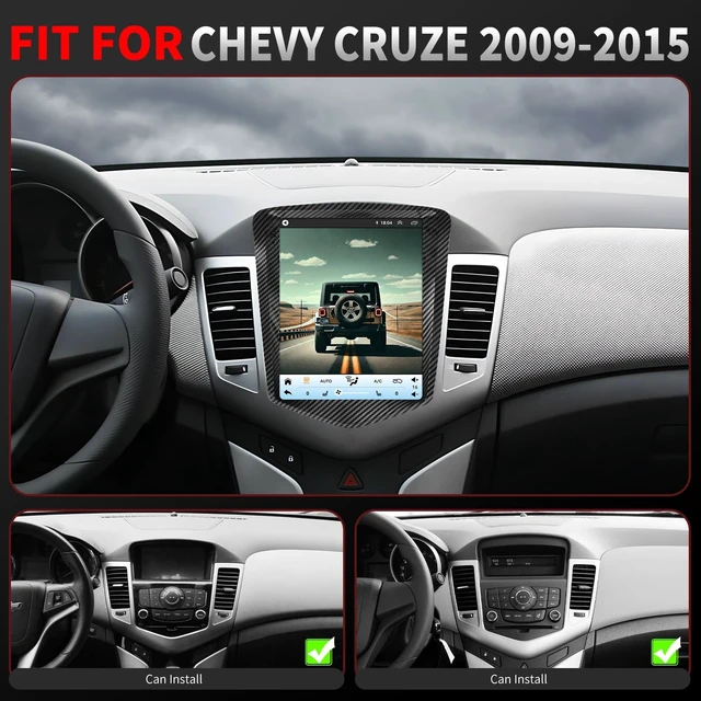 Alt view image 3 of 5 - QLED Radio for Chevy Chevrolet Cruze 2009-2015 and 2016 Limited Upgrade, Carbon Fiber Style,Touch Screen Stereo Replacement,Wireless carplay Android auto,4G LTE Network,Free Camera