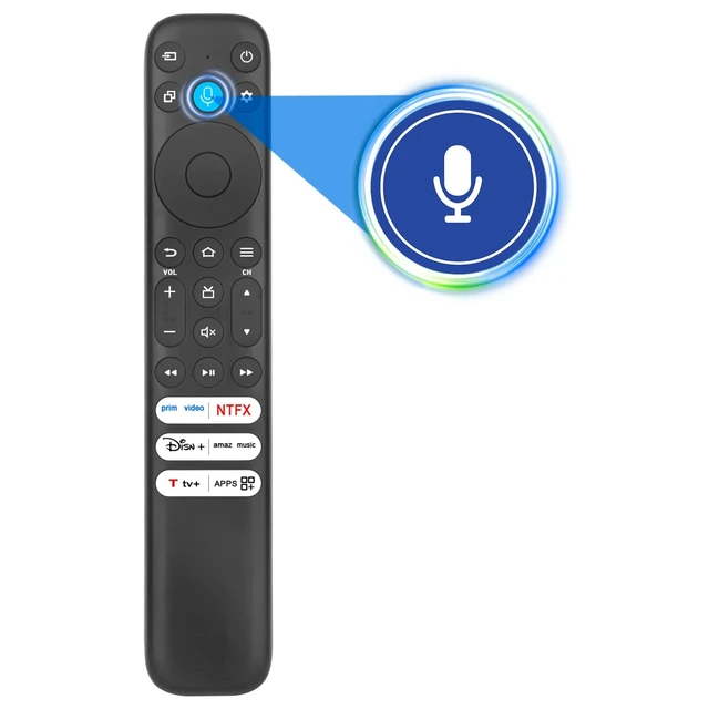 Alt view image 2 of 5 - RC813 CMC9 Replace Voice Remote Control Compatible with TCL TV QM7 Series