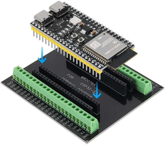 Alt view image 2 of 5 - 3 Set ESP32-S3 N8R2 Kit with 8MB Flash 2MB PSRAM ESP32 S3 Expansion Boards Terminals Compatible with Arduino IDE MicroPython
