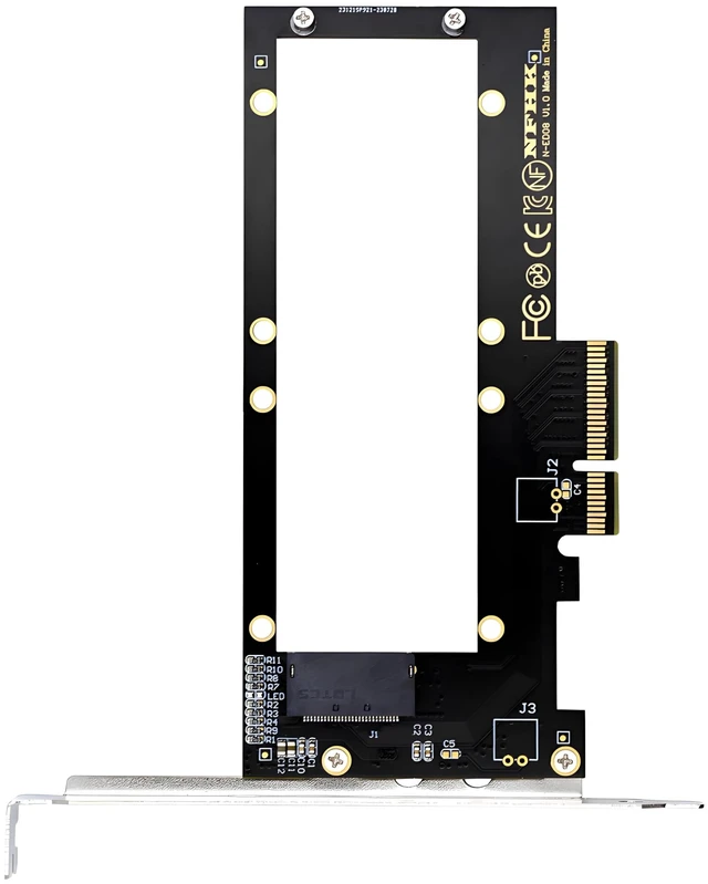 Main image of NGFF PCI-E 4.0 4X Host to NVMe Ruler 1U GEN-Z EDSFF Adapter 9.5mm 15mm 25mm Thickness Short SSD E1.S with Heat Sink PM9A3 PM9D3 P5801X Carrier