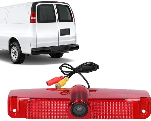 Main image of Third Brake Light Backup Camera, High Resolution Rear View Camera, Wide Viewing Angle, Fit for Chevy Express Van 2003-2017
