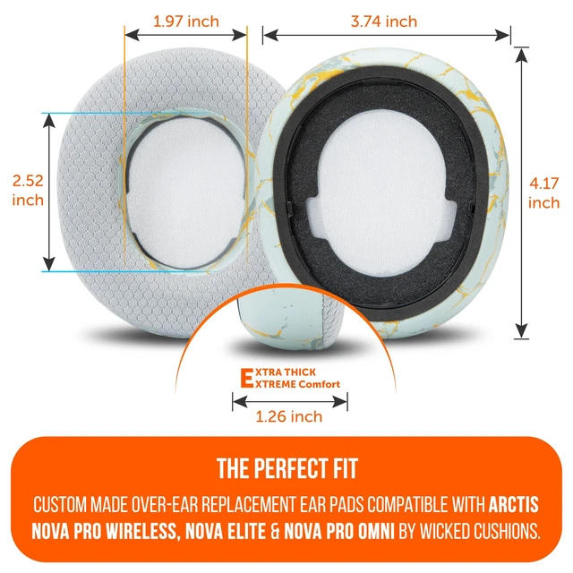 Alt view image 5 of 5 - WC Mod Kit V2 Nova Pro Wireless, Pro Omni & Elite - Gel Earpads & Headband