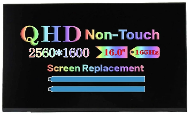 Main image of Screen Replacement for ASUS Rog Zephyrus M16 (2022) GU603H GU603HR GU603HE GU603HM GU603Z GU603ZM GU603ZE GU603ZW GU603ZX GU603HM-211.ZM16 16.0" Non-Touch WQXGA 2560 * 1600 40 pin165Hz LCD Display