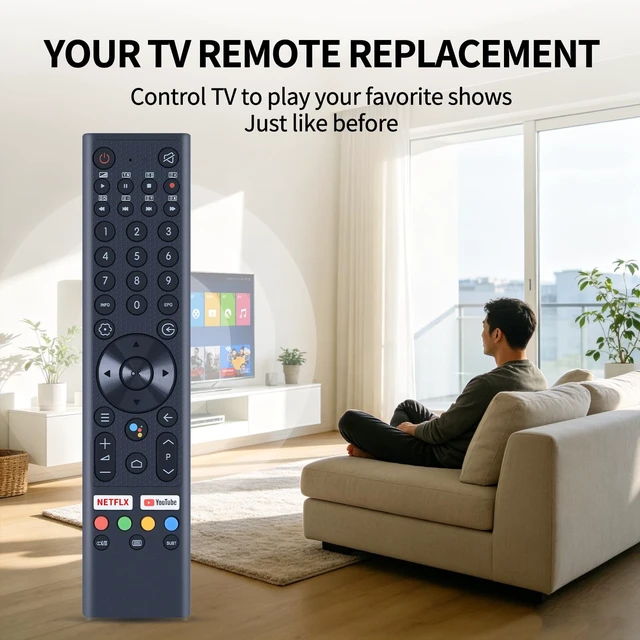 Alt view image 2 of 5 - Voice Remote Control for SANSUI Smart UHD TV ES43S1A, ES50S1A, ES55S1A