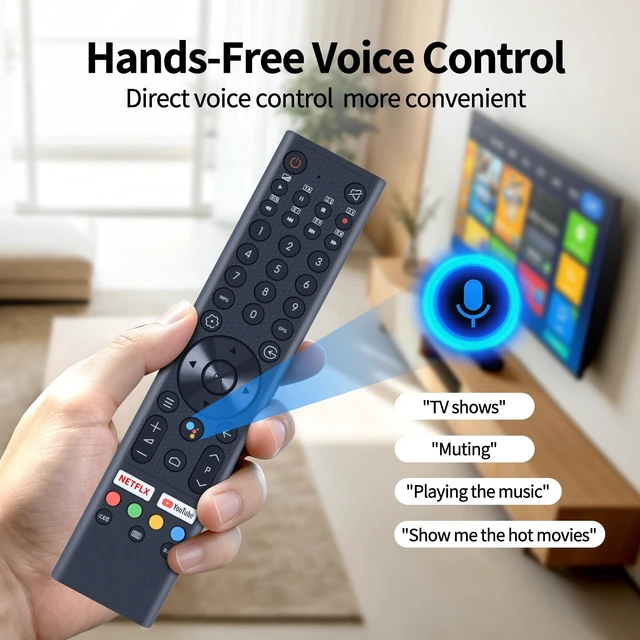 Alt view image 3 of 5 - Voice Remote Control for SANSUI Smart UHD TV ES43S1A, ES50S1A, ES55S1A