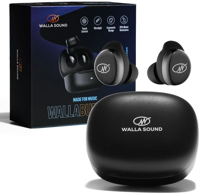 Main image of WALLA SOUND WallaBuds Pro Dot Earbuds - Wireless Bluetooth 5.3 Earbuds for Sleeping, Side Sleepers & Small Ears, Mini in-Ear Buds, USB-C Charging Case, 28-Hour Playtime, IPX4 Water Resistant