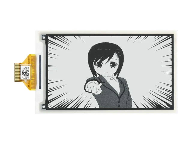 Alt view image 5 of 5 - waveshare 3.7inch E-Paper E-Ink Raw Display Compatible with Raspberry Pi 4B/3B+/3B/2B/B+/A+/Zero/Zero W/WH/Zero 2W Series Boards 480280 Pixels 4 Grey Scales Supports Partial Refresh