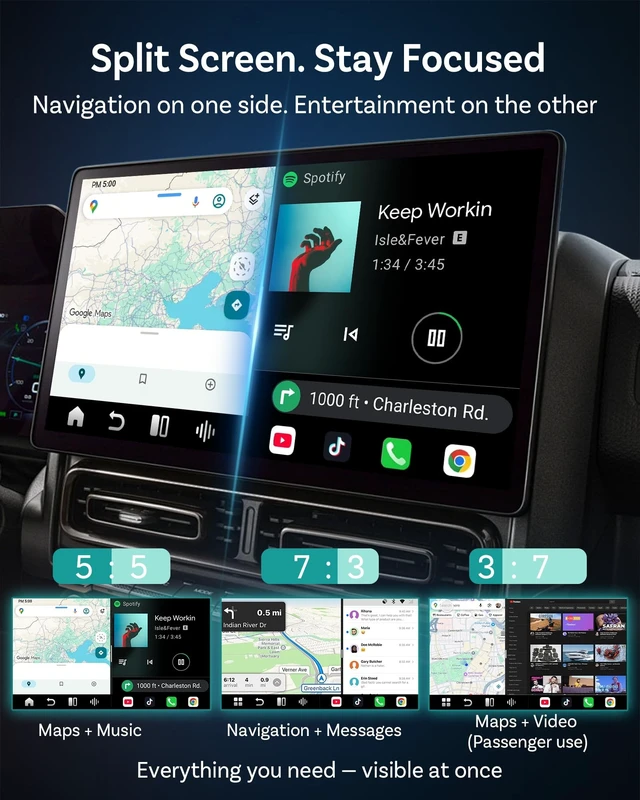 Alt view image 3 of 5 - OTTOCAST P3 Pro Android 13 AI Box for CarPlay Android Auto Wireless