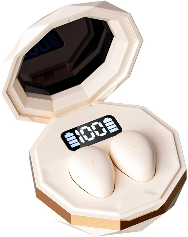 Main image of goazzzl Sleep Earbuds for Side Sleepers,Mini Invisible Wireless Earbuds for Small Ear Canals,Bluetooth 5.4, 40H Battery,Noise Blocking,Waterproof,LED Power Display,Tiny Earbuds for Work,SleepCr