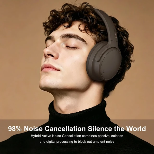 Alt view image 2 of 5 - Srhythm NiceComfort 35(2nd Gen)Noise Cancelling Headphones 4-Speakers 40kHz