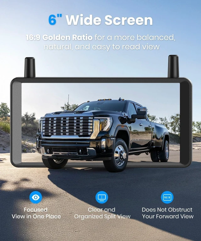 Alt view image 3 of 5 - AUTO-VOX Solar Wireless Backup Camera: 1-Minute No-Drill Installation