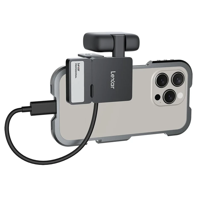 Alt view image 3 of 4 - Lexar Professional Go 1TB Portable SSD with Hub - USB 3.2 Gen 2 Type-C, 4 USB-C Connectors, IP65 Dust and Water Resistance, Compatible with Mac, iOS, Windows, Android