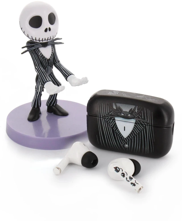 Main image of Buds Pro The Nightmare Before Christmas Jack Skellington Wireless Bluetooth EarBuds & Phone Holder - In Ear Headphones with Microphone, 28+ Hours Playtime, IPX4 Rated Active Noise Cancelling Ea