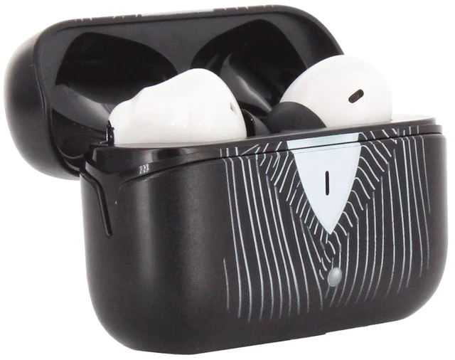 Alt view image 4 of 5 - Buds Pro The Nightmare Before Christmas Jack Skellington Wireless Bluetooth EarBuds & Phone Holder - In Ear Headphones with Microphone, 28+ Hours Playtime, IPX4 Rated Active Noise Cancelling Ea