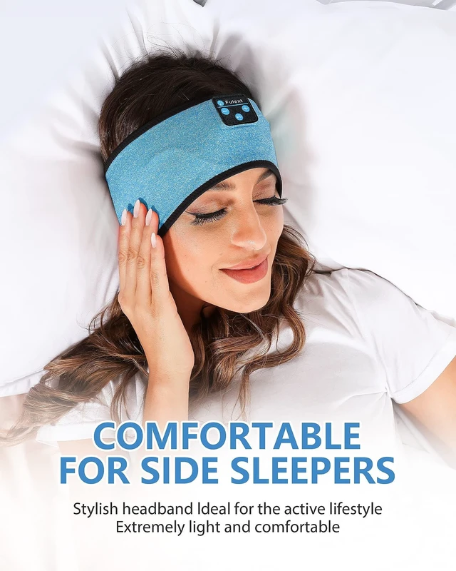 Alt view image 3 of 5 - Lavince Sleep Headphones Bluetooth,Lavince Sleeping Headphones Headband 10H Music,Soft Elastic Comfortable Sleep Headband,Birthday Gifts Christmas Stocking Stuffers for Men Women Father Husband Wife