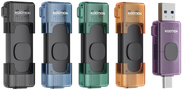Main image of KOOTION 32GB USB C Thumb Drive Dual USB 2.0 Flash Drive 5 Pack
