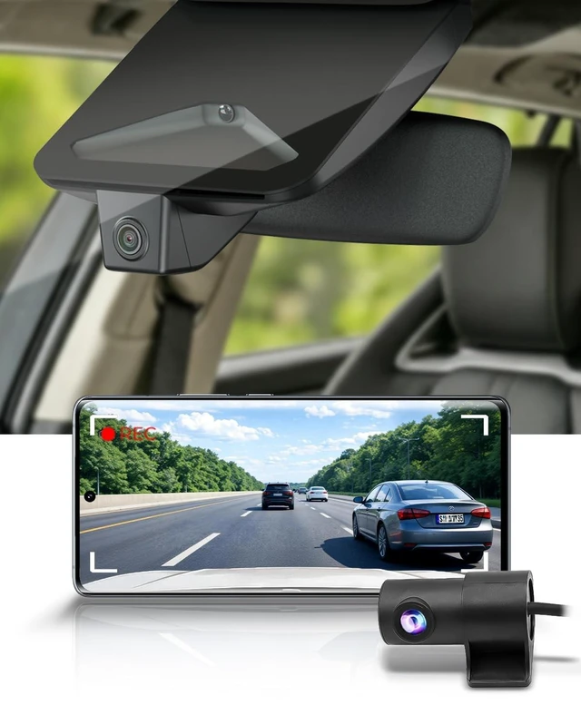 Main image of Fitcamx Front 4K+Rear 1080P Dash Cam Adapts for 2026 Toyota C-HR BEV SE XSE (HD2-6512), OEM Factory Look, 2 Channel HD Video, WiFi & APP, Loop Recording, G-Sensor, Easy to Use, 128GB Card