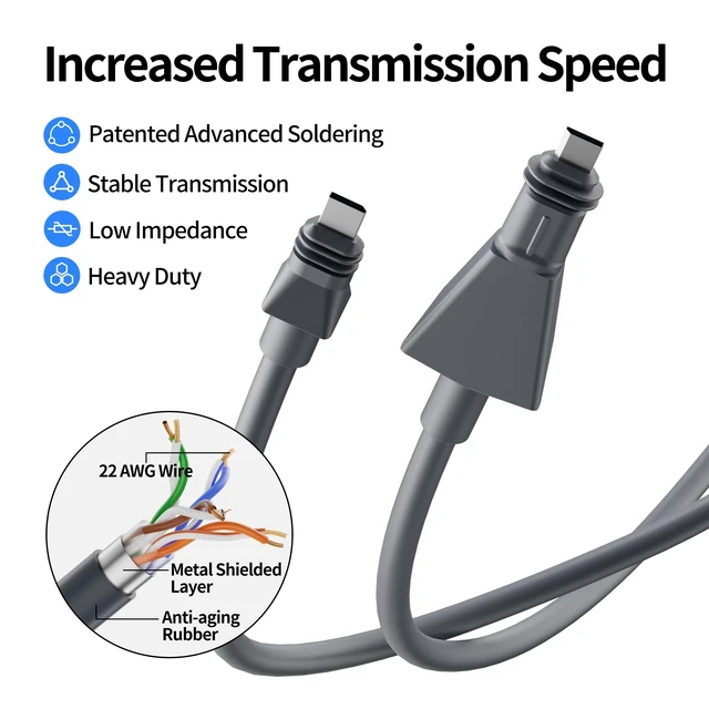 Alt view image 4 of 5 - Starlink Performance Gen 2 Cable 46M/150FT, Flat High Performance Cable