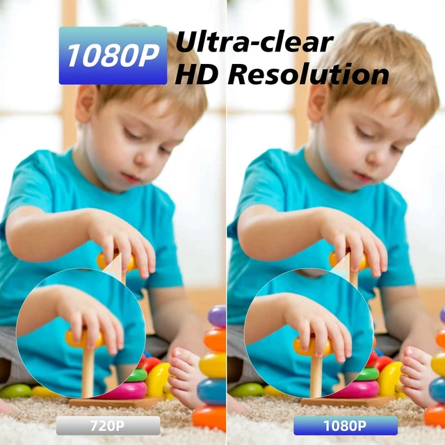 Alt view image 3 of 5 - BRFOZAG Nanny Cam Hidden Camera - 1080P Mini WiFi Spy Camera with Motion Detection, Wireless Portable Loop Recorder for Home, Office, Baby, Pet Monitoring