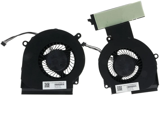 Main image of Replacement CPU & GPU Cooling Fan for HP OMEN 15-DC 15-dc1058wm 15-dc1054nr 15-dc0051nr 15-dc1084nr 15-dc0010nr 15-dc0052nr 15-dc0020nr 15-dc0030nr TPN-Q211 L30204-001 L30203-001