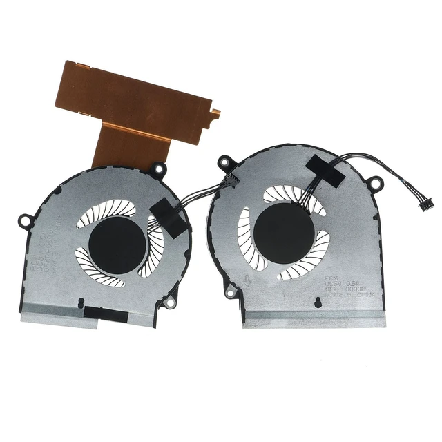Alt view image 2 of 5 - Replacement CPU & GPU Cooling Fan for HP OMEN 15-DC 15-dc1058wm 15-dc1054nr 15-dc0051nr 15-dc1084nr 15-dc0010nr 15-dc0052nr 15-dc0020nr 15-dc0030nr TPN-Q211 L30204-001 L30203-001