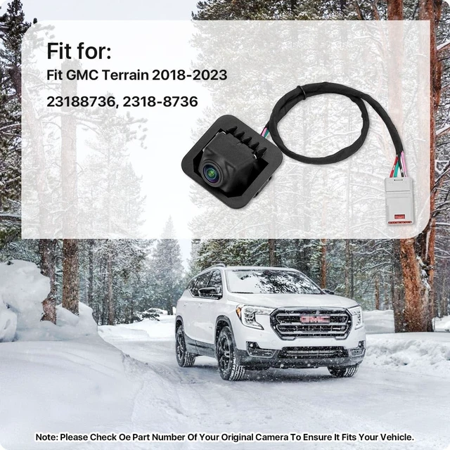 Alt view image 2 of 5 - 23188736 Rear View Camera Replacement for GMC Terrain 2018-2023, OE Backup Cam Replaces 2318-8736 by GreenYi