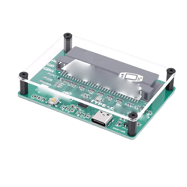 Alt view image 2 of 2 - Game Card Burner, GBA GBC Game Card Burner Reader, USB Retro Game Cartridge Burner with Type C Cable and ROM & Save Backup Tool for Gameboy GB GBC GBA Cartridges