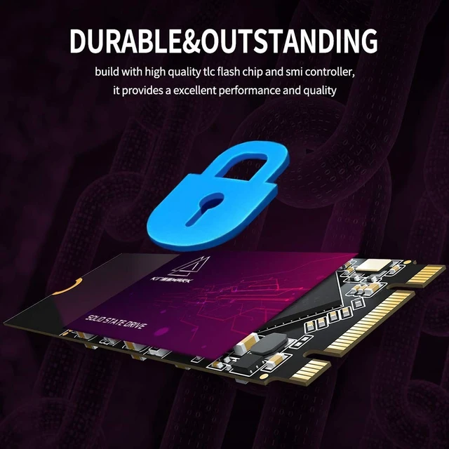 Alt view image 2 of 5 - Kingshark gamer SSD M.2 2260 128GB Internal Solid State Drive High-Performance Hard Drive for Desktop Laptop SATA III 6Gb/s (128GB, 2260)