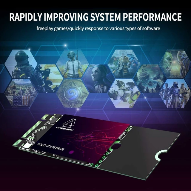 Alt view image 5 of 5 - Kingshark gamer SSD M.2 2260 128GB Internal Solid State Drive High-Performance Hard Drive for Desktop Laptop SATA III 6Gb/s (128GB, 2260)