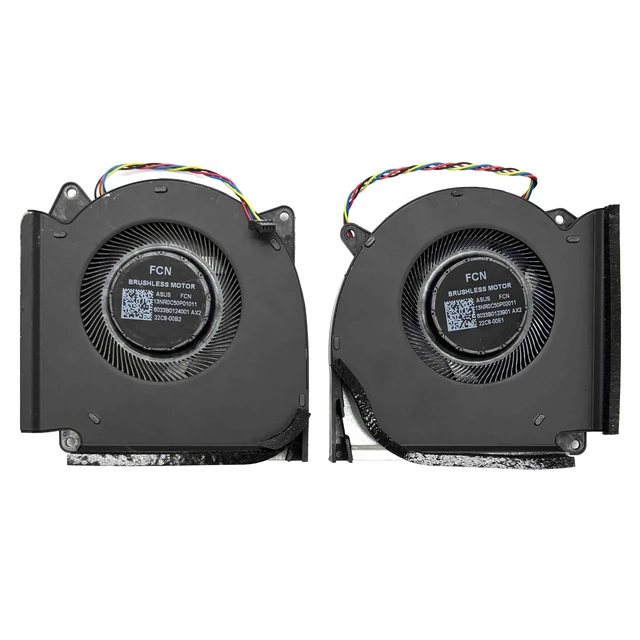 Alt view image 2 of 4 - BestParts New CPU+GPU Cooling Fan Replacement for 2023 Asus ROG Strix G17 G713 (G713PU G713PV G713PI), P/N: 13NR0C50P01011 13NR0C50P02011 (12v Fan)