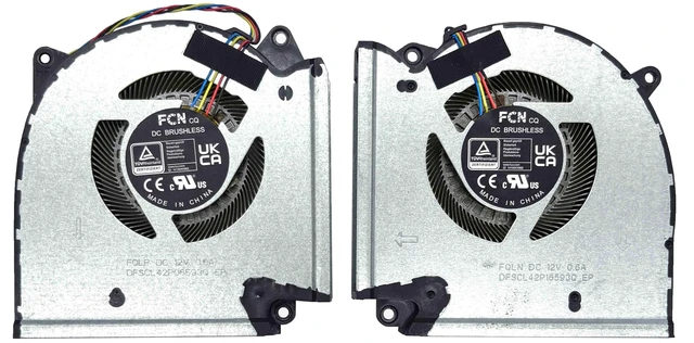 Main image of BestParts New CPU+GPU Cooling Fan Replacement for 2023 Asus ROG Strix G17 G713 (G713PU G713PV G713PI), P/N: 13NR0C50P01011 13NR0C50P02011 (12v Fan)