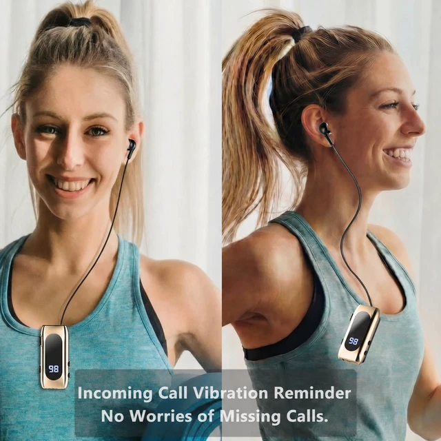 Alt view image 3 of 5 - TOPEPOP Wireless Headset Wireless Headphones Handsfree Call Wireless Earpiece Noise Cancellation Earbud Earphones Mic Compatible with Cell Phones Car Driver Trucker Business Offic