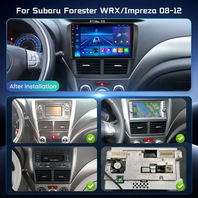 Alt view image 2 of 5 - 4+64G Car Radio for Subaru Forester, WRX, Impreza 2008-2012