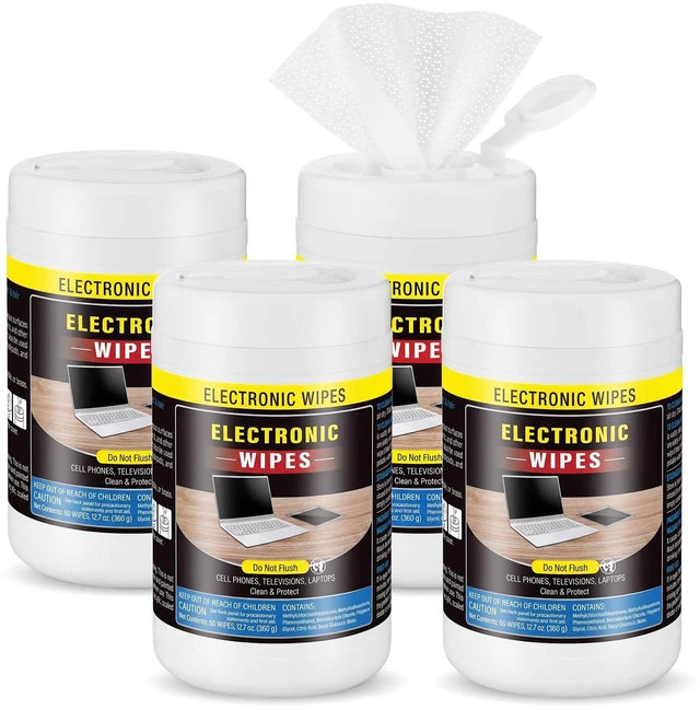Main image of Threlaco 4 Pack 240 Count Electronic Screen Cleaning Wipes,Standard Style