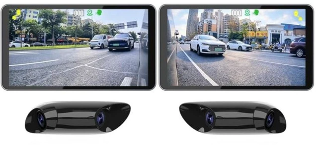 Main image of BeZheest AI Blind Spots Detection System with 4 Utimated HD Cameras and 2 Screens, Blind Spot Monitoring AI Alert System for Any Car's 180 Front and Rear Side Views, Driving Recorder,HD Night Vision