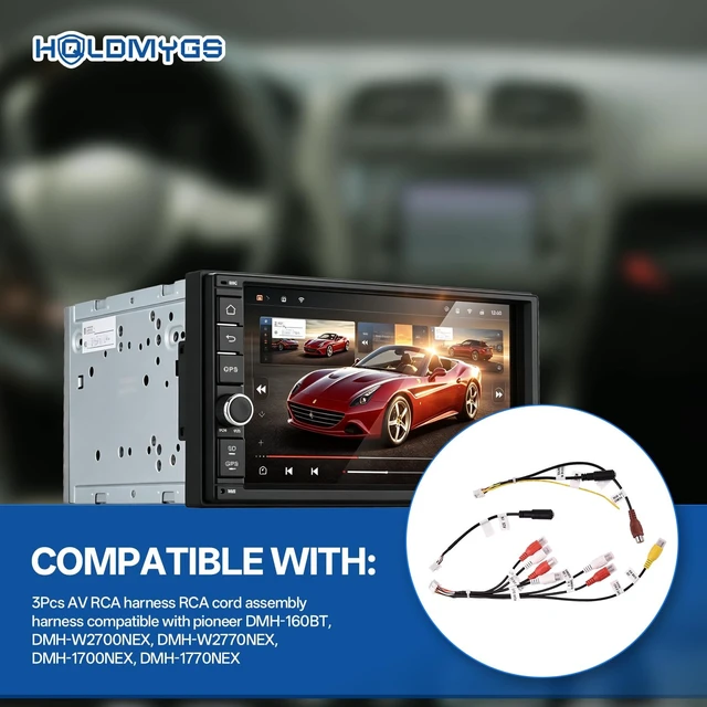 Alt view image 2 of 5 - HQLDMYGS XT91920 RCA Harness Cord Assembly,Complete 3-Piece Kit