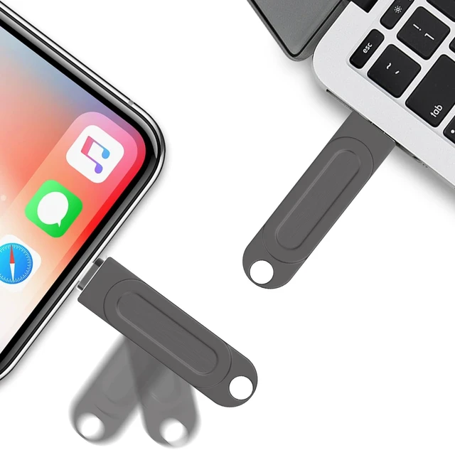 Alt view image 2 of 5 - 512GB Qainerly Photo Stick for Phone Flash Drive,4in1 Memory Stick for Photos and Videos USB Stick External Storage Compatible for iPhone/iPad/Android/PC