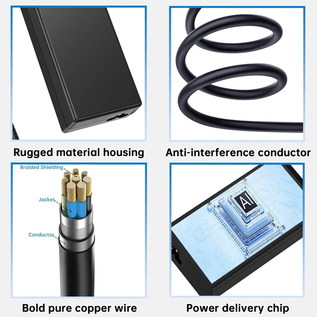 Alt view image 5 of 5 - 110W 5.5mm 2.5mm CF-AA5713A M2 Power Charger fit for Panasonic Toughbook CF-31 CF-53 CF-52 CF-19 15.6V 7.05A Laptop AC Adapter