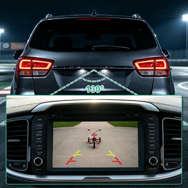 Alt view image 4 of 5 - 95760-C6110 Rear View Camera Replacement for Kia Sorento w/o AVM, w/Navigation System 2016-2018, OE Backup Cam Replaces 95760-C6100 95760-C6111 95760C6110 95760C6100 95760C6111 by GreenYi