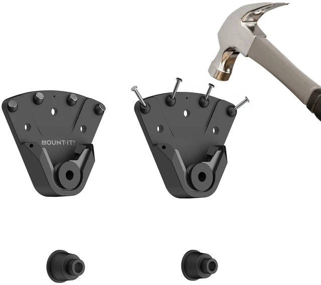 Main image of Mount-It! No Stud Studless TV Wall Mount for 32100" TVs up to 165 lbs, No Drill Drywall Bracket, Universal VESA, Low Profile 0.94"